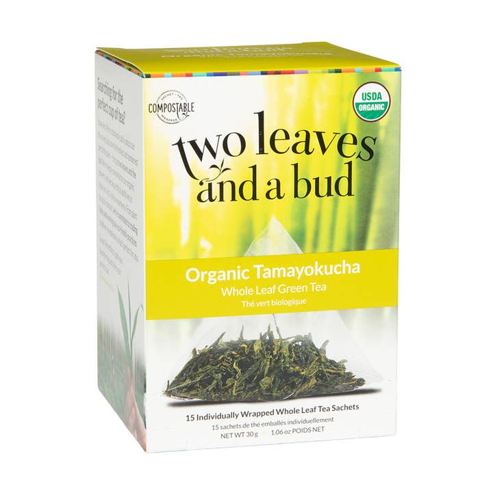 Thé vert bio Tamayokucha pour la vente par Two Leaves and a Bud