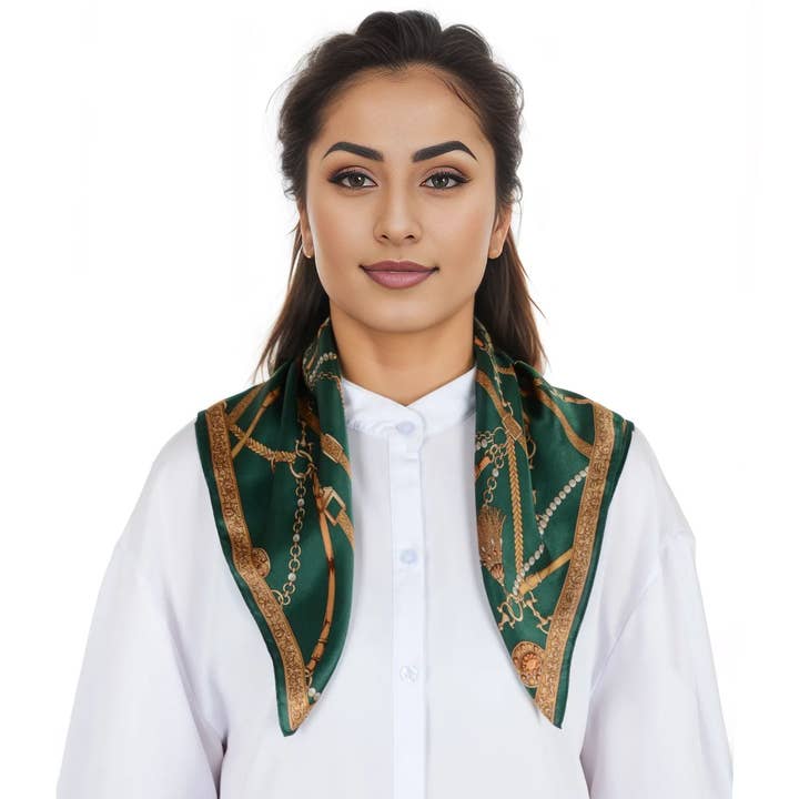 AK Brand - Wholesale Scarf - Women's - Mulberry Silk Small Square Scarf Lightweight Head Scarf3