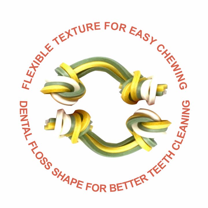 WholeChew - Wholesale Pet treats – Dog - LuvChew Rawhide-Free Triple Floss Dental Treats with Sweet P2