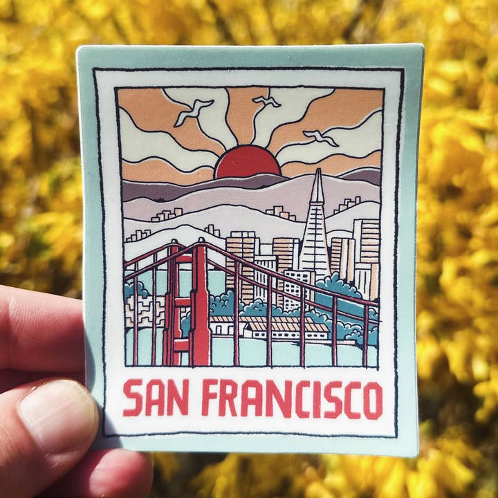 A San Francisco Picture (Azul Claro) | Autocolante por atacado de Menottees