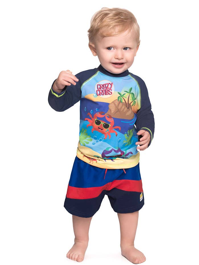 Long Sleeve Swim Set:
Rashguard and Board Shorts313 for wholesale by Color Fingers