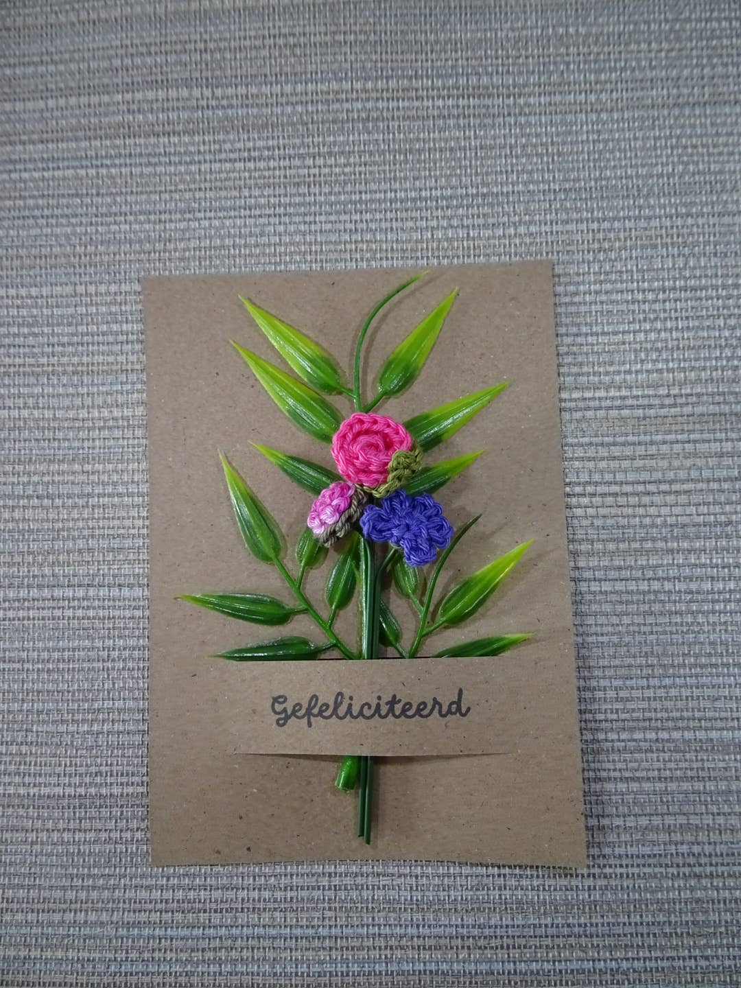 Knuffelsenzo - Wholesale Artificial Flowers - Bouquet card, Congratulations, Happy Birthday2