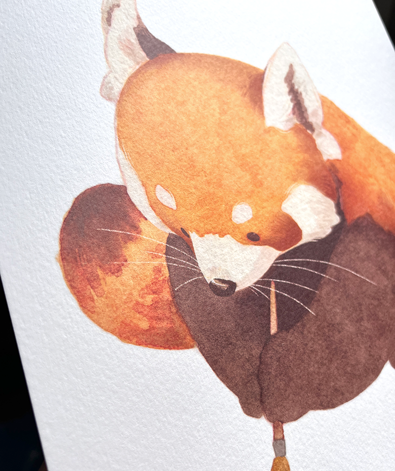 Aiko Graven - Wholesale Art Print - Artsy Red Panda | A4 Art print1