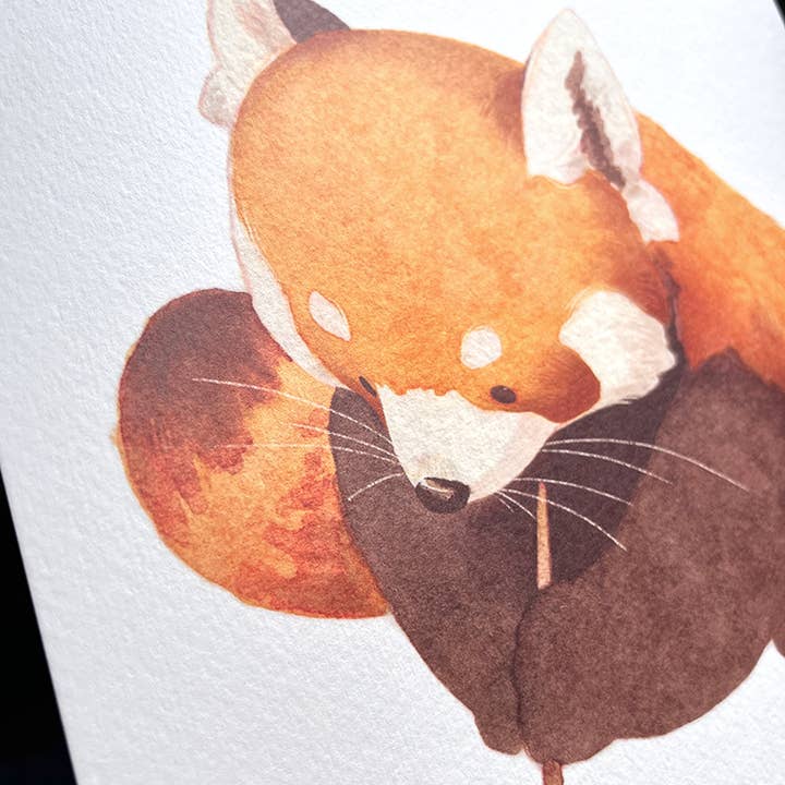 Aiko Graven - Wholesale Art Print - Artsy Red Panda | A4 Art print1