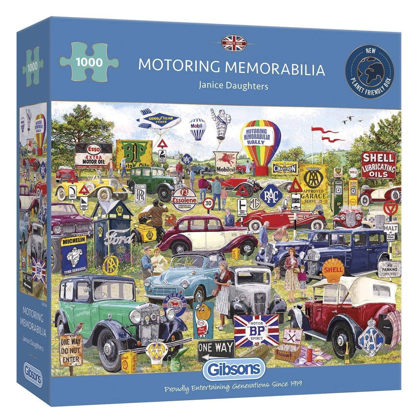 Gibsons Games Ltd – wholesale Puzzle – Adult – Motoring Memorabilia 1000 Piece Jigsaw Puzzle0