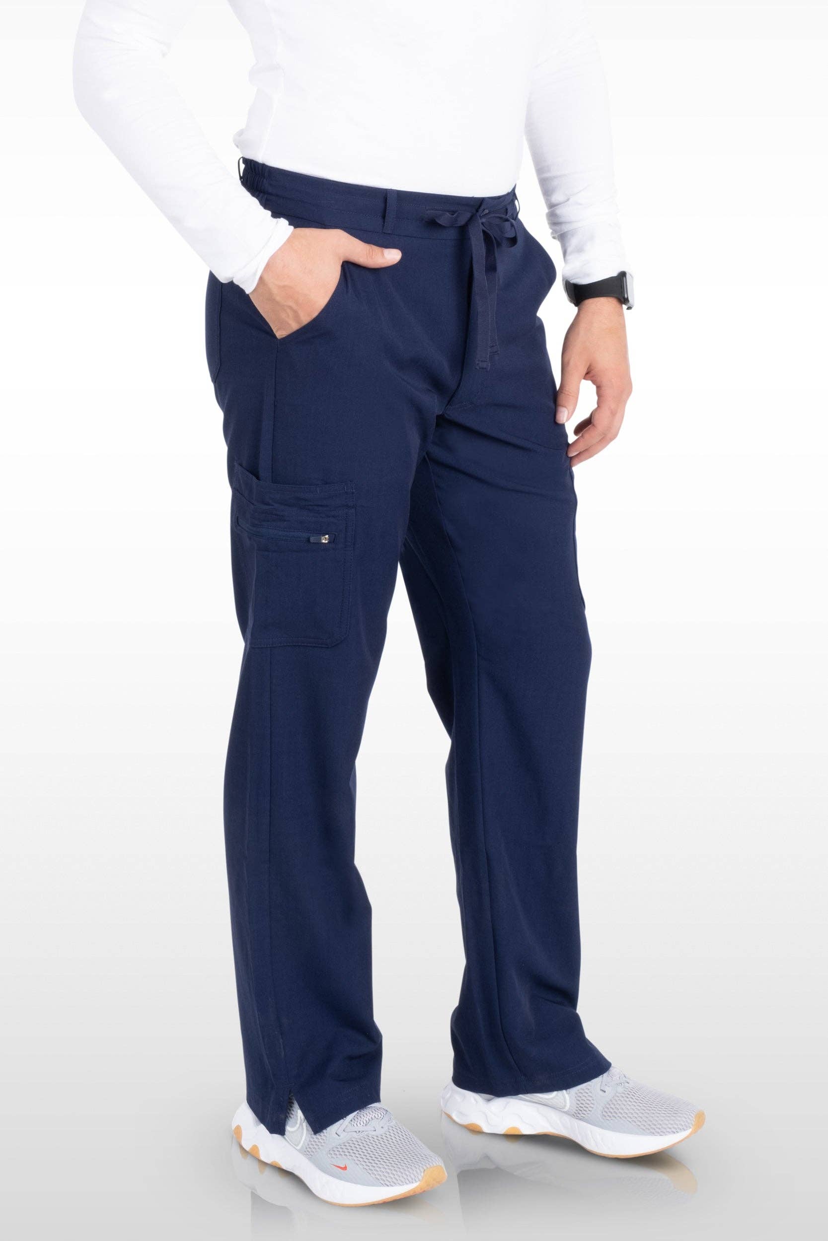 Aura Naturale – Engroshandel Sygeplejeruniform – til mænd – Java Herre French-Fly Scrubs Bukser med 9 lommer (96001)30