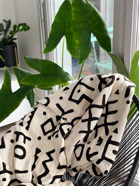 Tartán hecho a mano Kûyaté Bogolan para venta al por mayor de Maison Assa