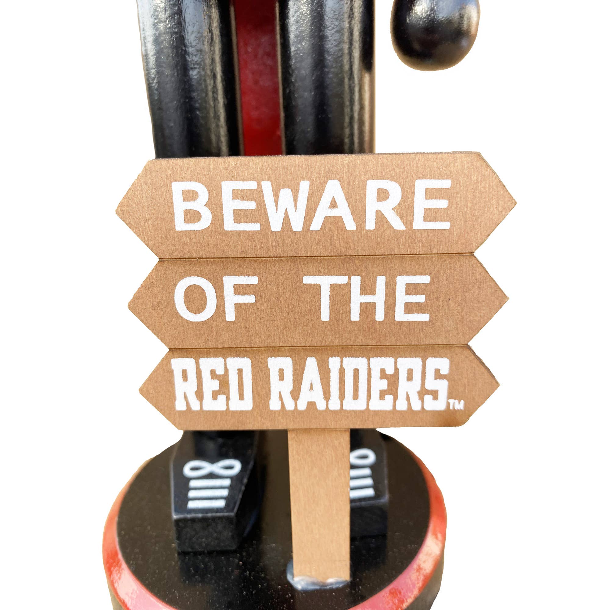 Santa’s Workshop Inc. - Wholesale Holiday Nutcracker - 12" Texas Tech Beware of the Red Raiders Nutcracker1