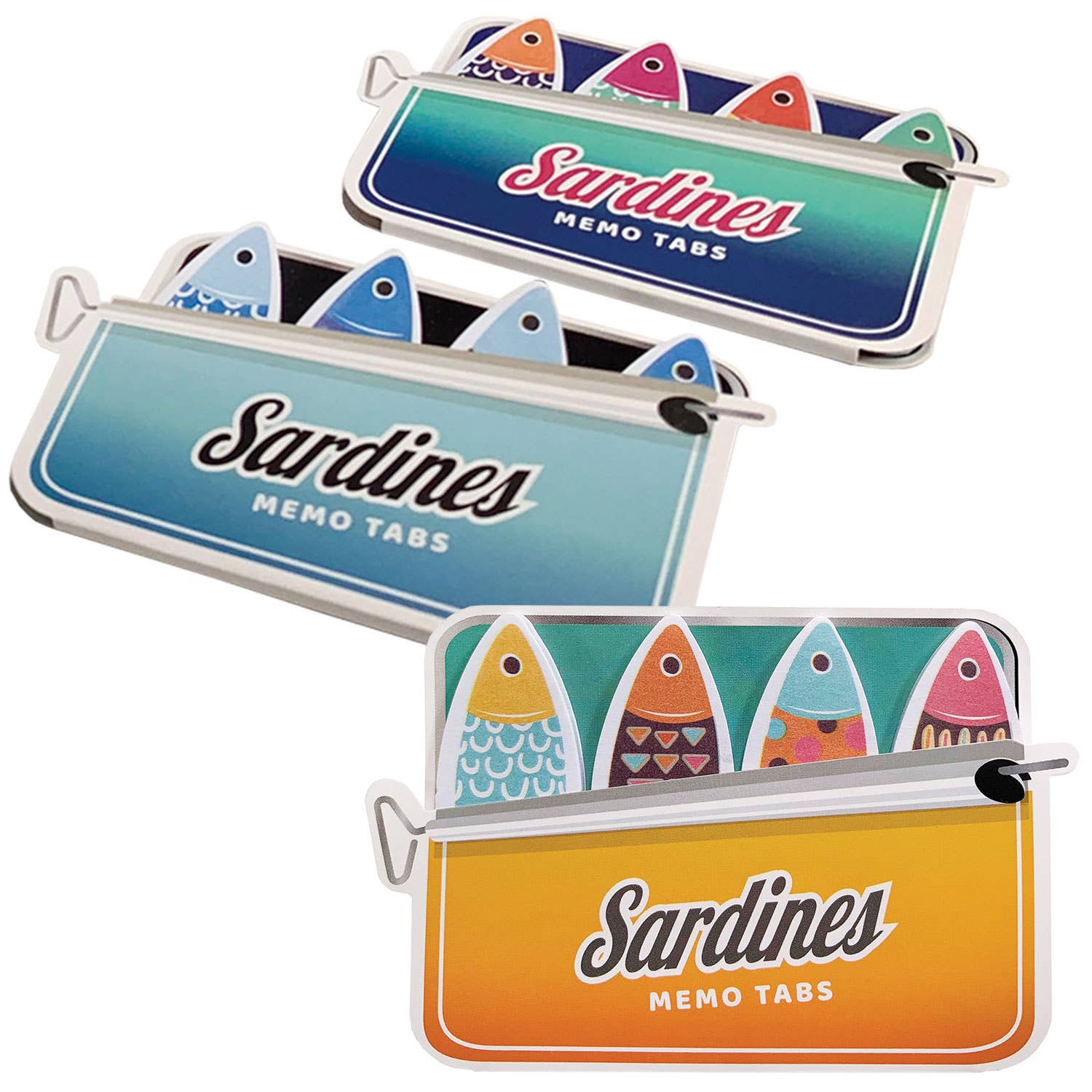 Streamline - Wholesale Stationery/Notecard Set - Sardine Fish Tales Memo Tabs1