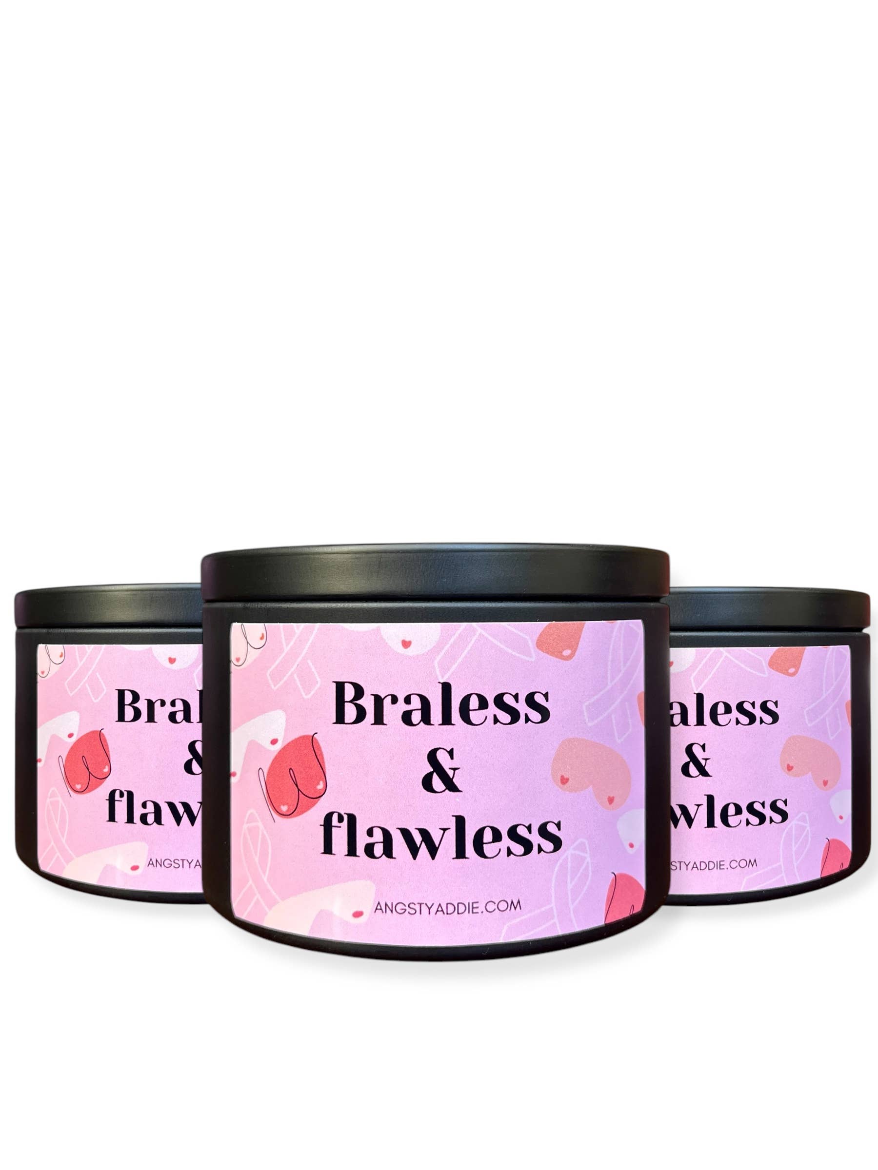 Angsty Addie - Vente Bougie en bocal - Cadeau de mastectomie, cadeau de guérison du cancer, cadeaux de cancer du sein6