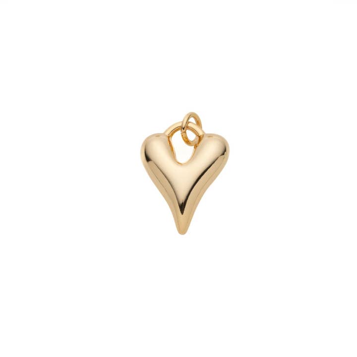 Gold Puffy Heart Pendant Valentine's Gift Jewelry,CPG1166-67 for wholesale by Jewel Pledge