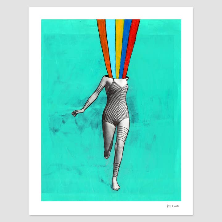 Keemo Gallery - Wholesale Art Print - Rainbow Colorful Signed Unique Figure Art Print LGBTQ Pride