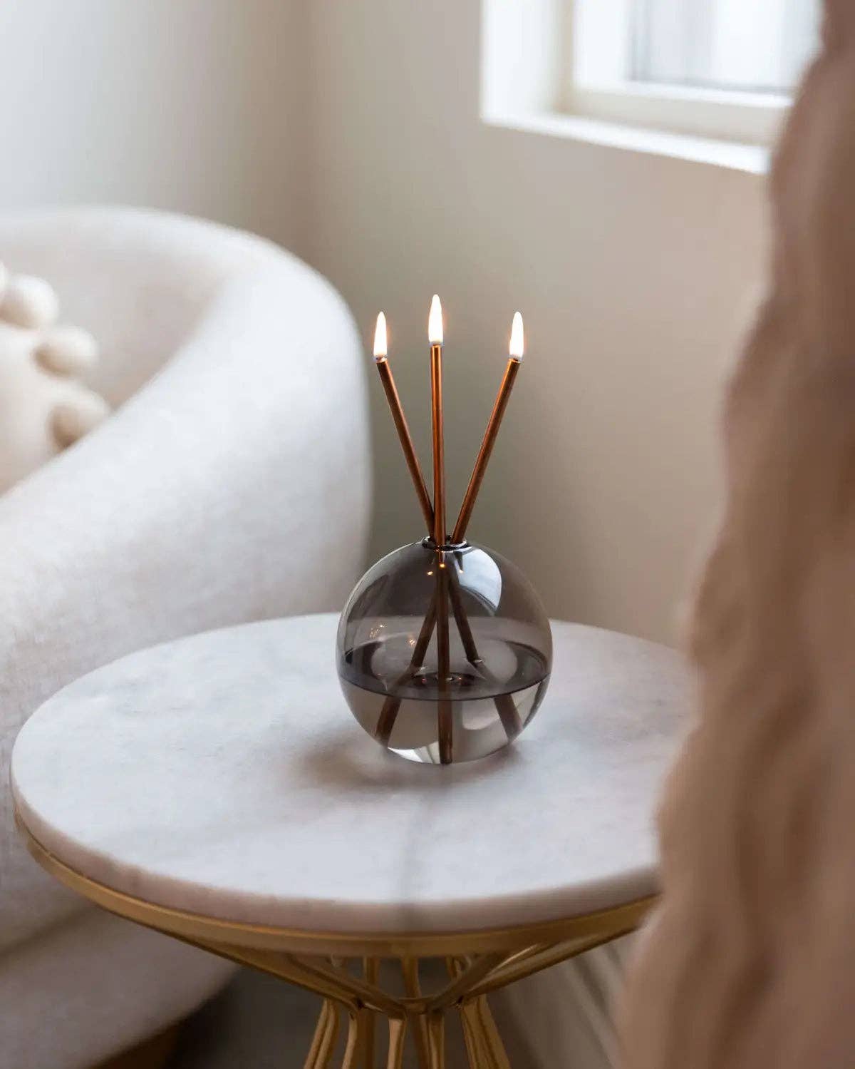 Everlasting Candle - Wholesale Vase - Neva Vase, Storm [x6] --WHOLESALE6