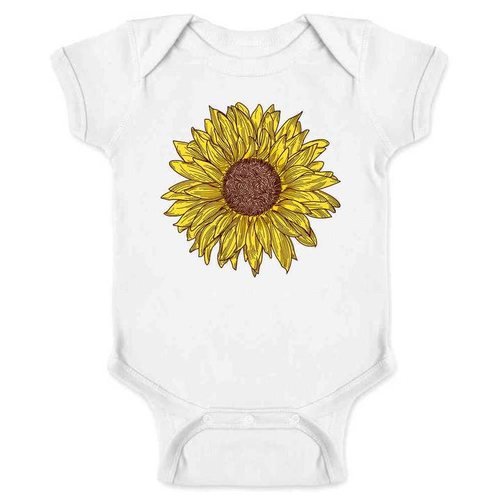 Solsikke Sød Stil Hippie Boho Baby Bodystocking for engroshandel hos Pop Threads