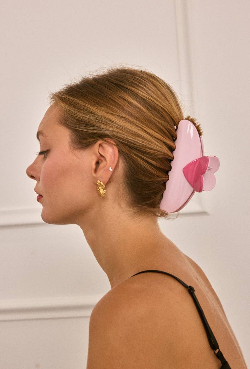 Pink 13 cm hair clip YH57 for wholesale on Faire0