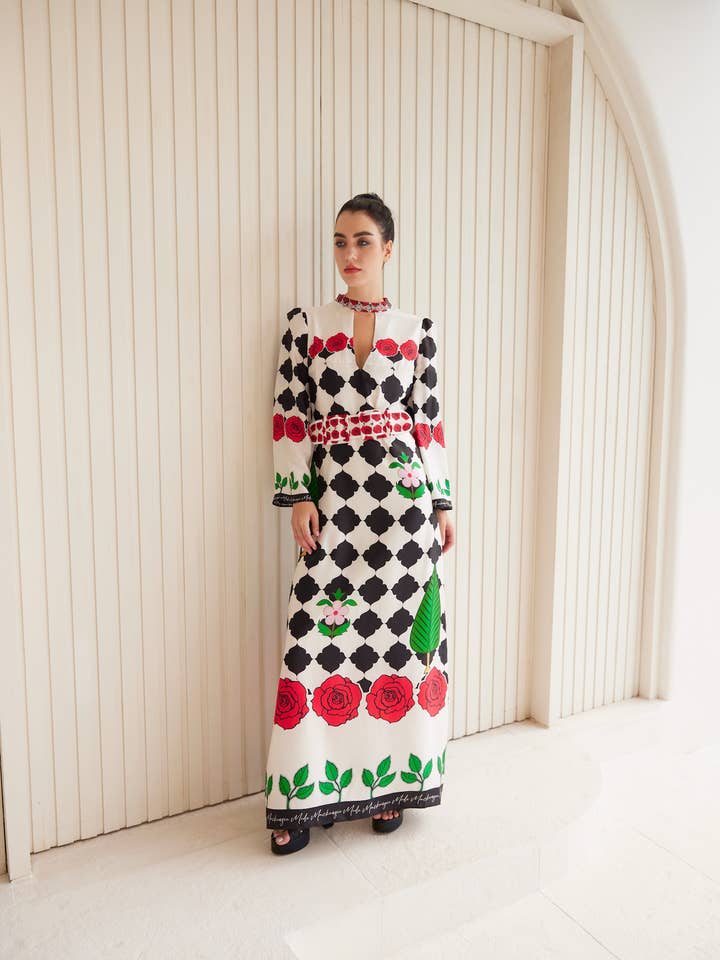 MACKENZIEMODE - Wholesale Dress – Women's - Rose Petals Maxi11