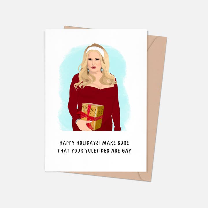 Jennifer Coolidge Christmas Card for wholesale by Shop Trimmings