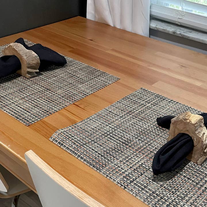 Zeckos - Wholesale Napkin ring - Set of 8 Handcrafted Natural Acacia Wood Slice Napkin Rings6