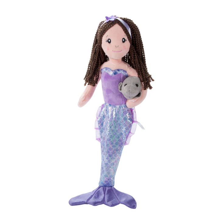 The Petting Zoo - Wholesale Doll - Kids - 17" (45cm) Mermaid Doll Assortment & Manatee3