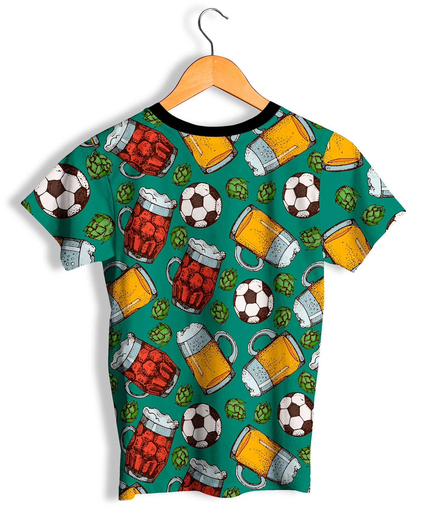 Fishikii - Wholesale Screen Printed T-Shirt - Unisex - Fishikii Hipster Unisex Football T-Shirt | CAM.2681