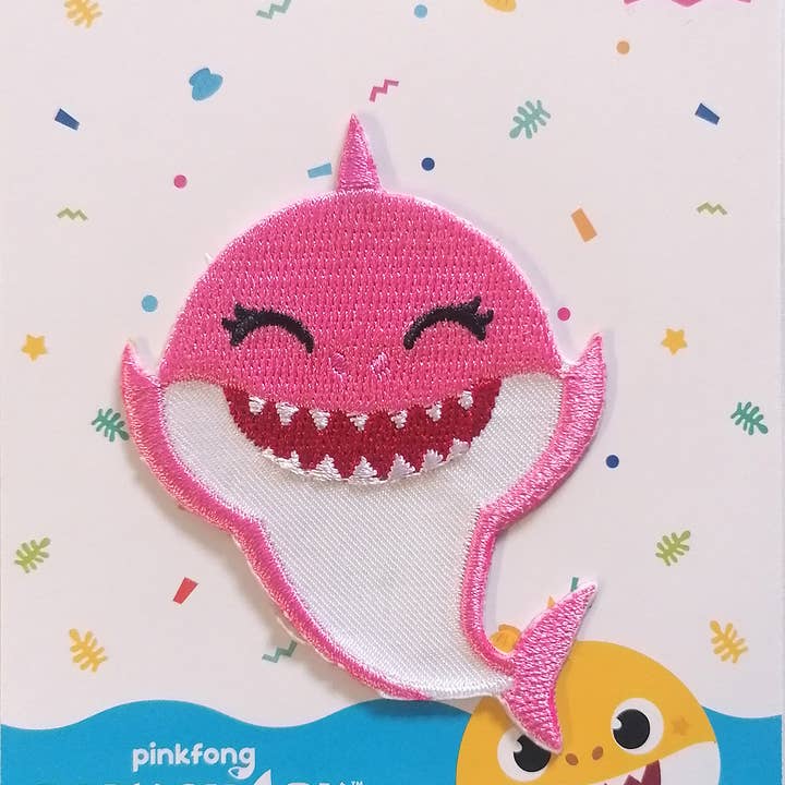 pink Iron-on patch - shark animal children 3 for wholesale on Faire1