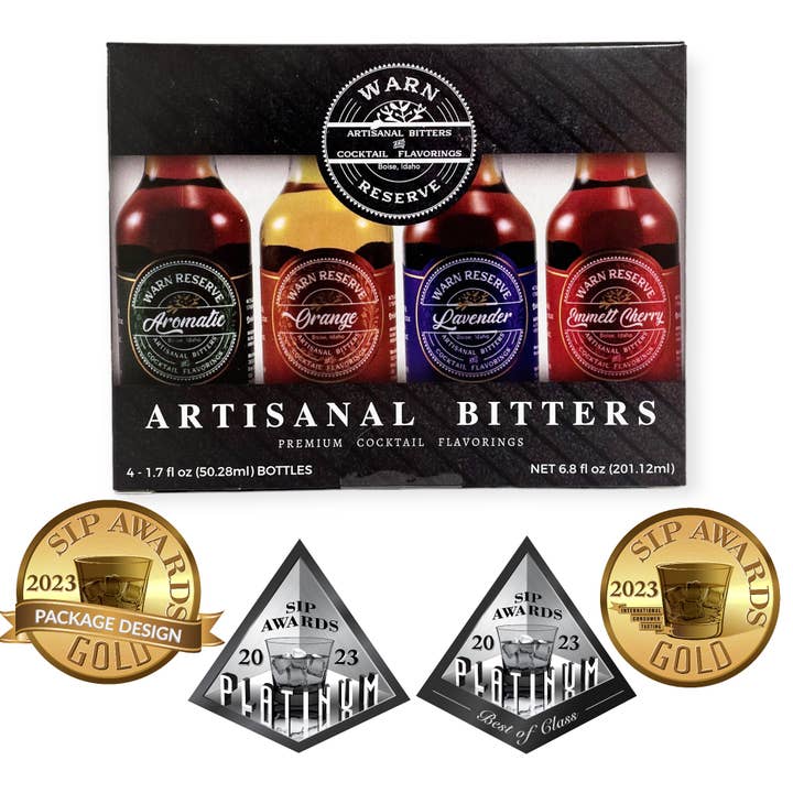 Avvertimento Riserva | Confezione Mini Bottiglie Varietà Amari TRADIZIONALI per la vendita all'ingrosso da parte di Warn Reserve Cocktail Co.