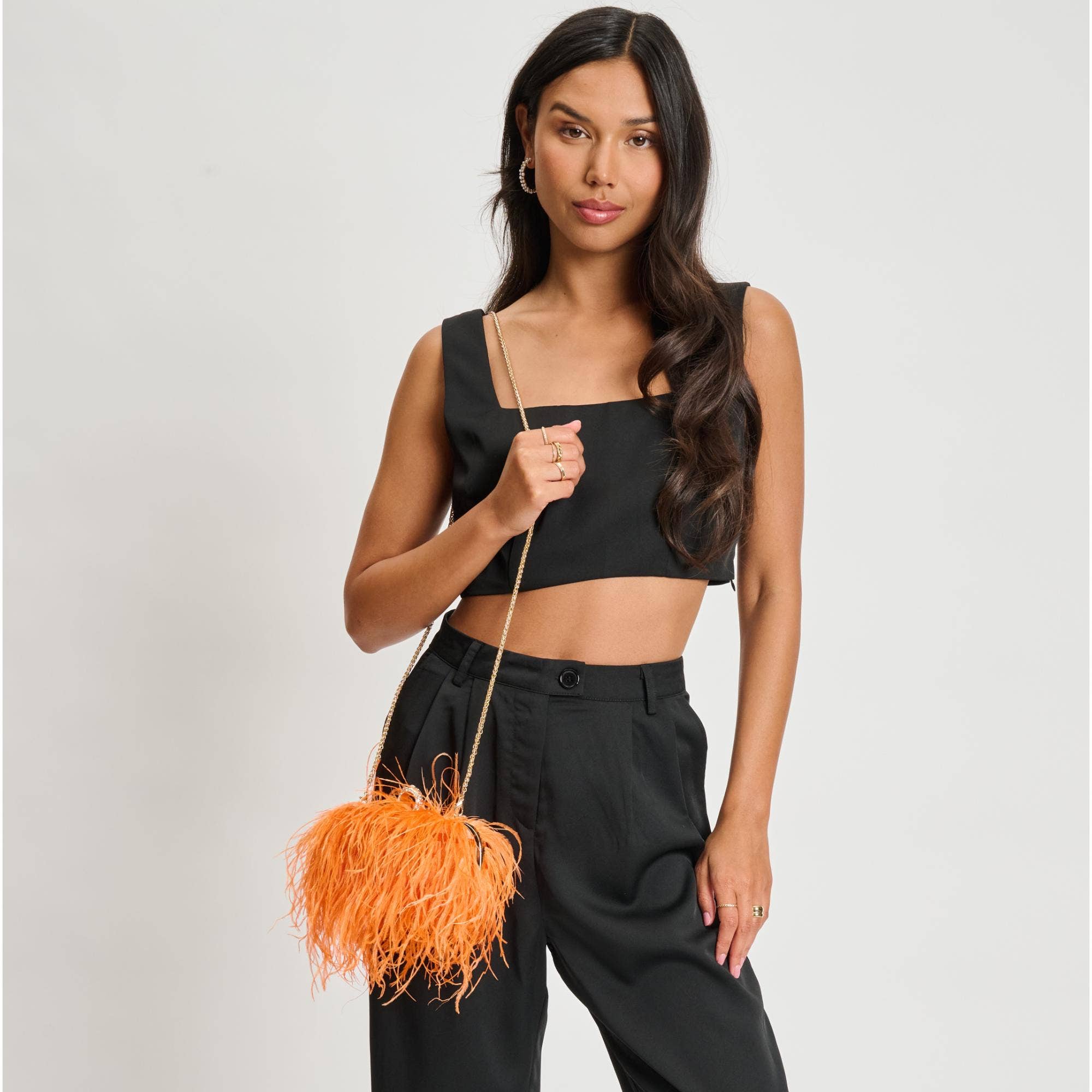 Moda Luxe - Wholesale Clutch Bag - Women's - Harlow Feather Evening Bag24