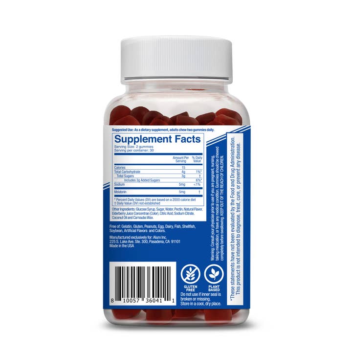 Alurx – wholesale Oral supplement/vitamin – Sleep Gummy with Melatonin, Natural Strawberry Flavor1