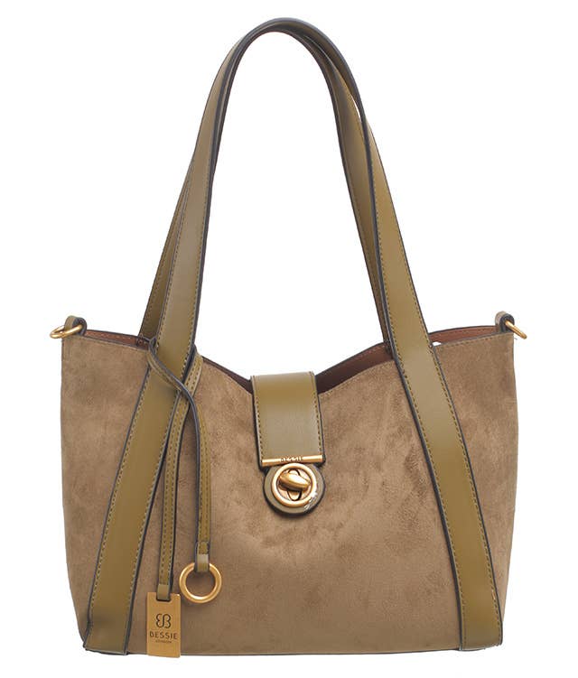 Bessie London – wholesale Shoulder bag – women's – CLASSIC TURN-LOCK SHOULDER BAG11