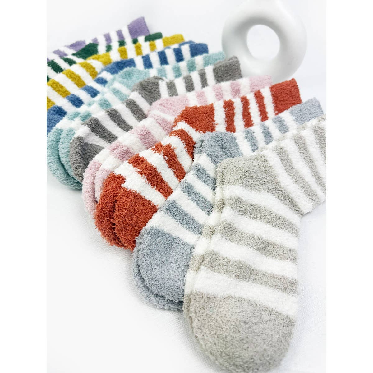 MIX COLOR Cozy Stripe Pattern Socks for wholesale on Faire5