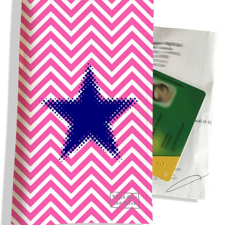 Marineblå stjerne receptpligtig holder med lyserøde vinkler for engroshandel hos BISTRAKOO