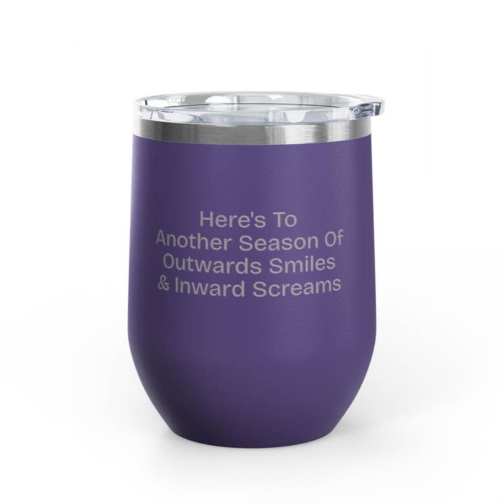 Wine Tumbler, 12oz - Outward Smiles for wholesale by un.sus.tain.a.ble equestrian