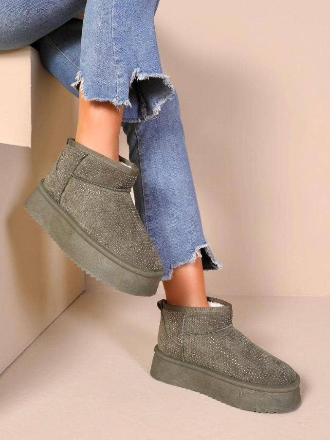 Joia Paris - Venta al por mayor Botines - Mujer - Botines con plataforma de strass forradas PU-15