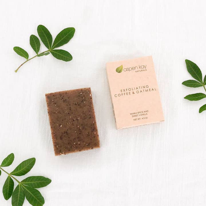 Exfoliating Coffee & Oatmeal - Bar Soap for wholesale by Aspen Kay Naturals