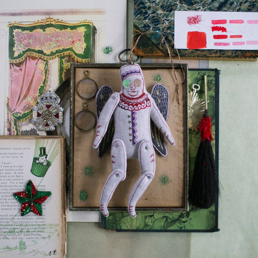 Skippy Cotton - Wholesale Ornament - Flying Monkey, Oz Cotton Wallhanging, Ornament, Token0