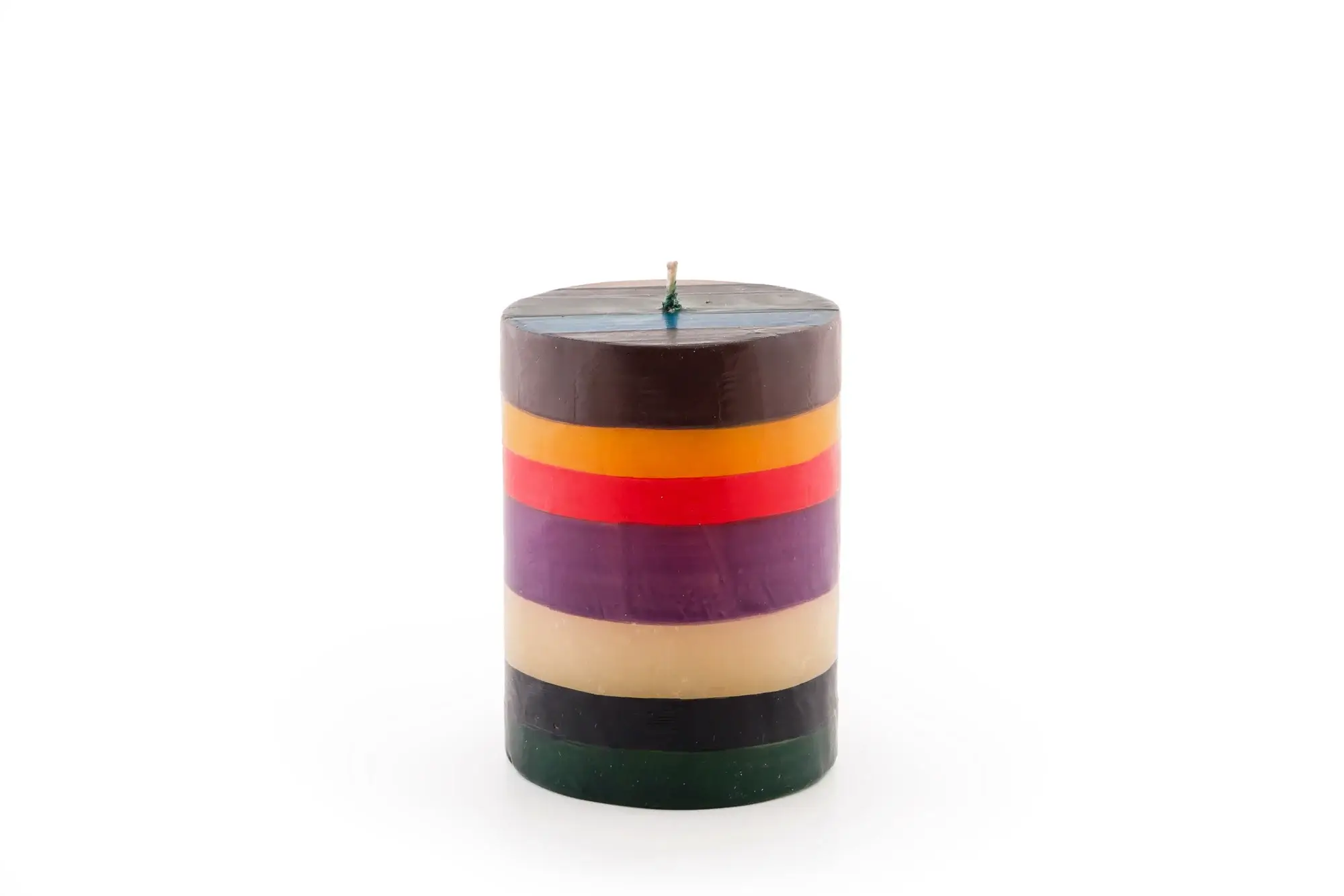 Thumbprint Artifacts - Wholesale Tapered Candle/Candlestick - Memphis Stripe Candle1