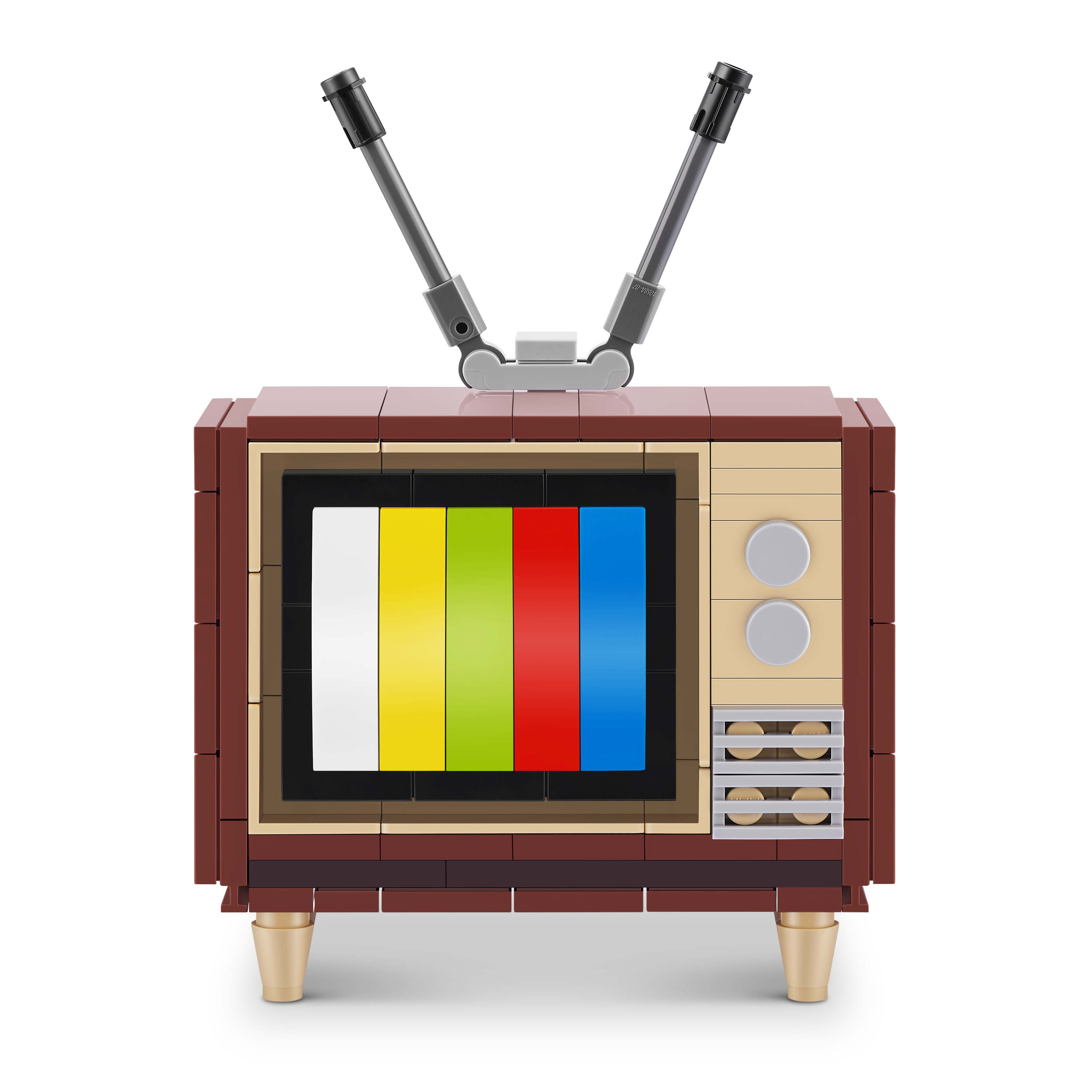 The Zoofy Group , LLC - Wholesale Build-a-Toy - Kids - ZURU MAX PREMIUM BRICKS RETRO CONSTRUCTION 15 PC PDQ8