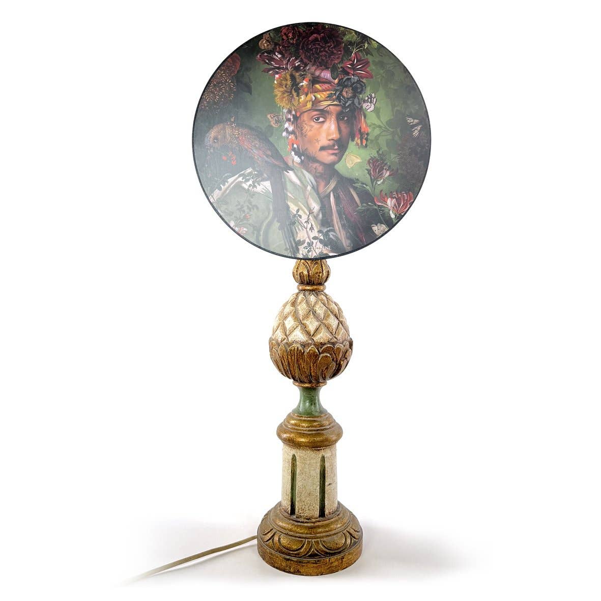 Voglio Bene – Abajur por atacado – Cúpula Redonda THE SULTAN com Tela1