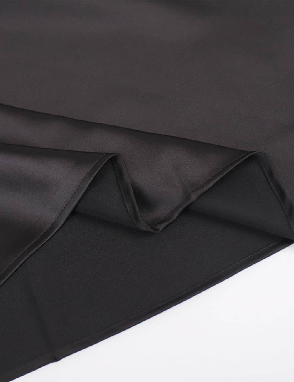 Sweetkama - Wholesale Skirt - Women's - Ladies Stain Zipper Side Hip Wrap Maxi Skirt9