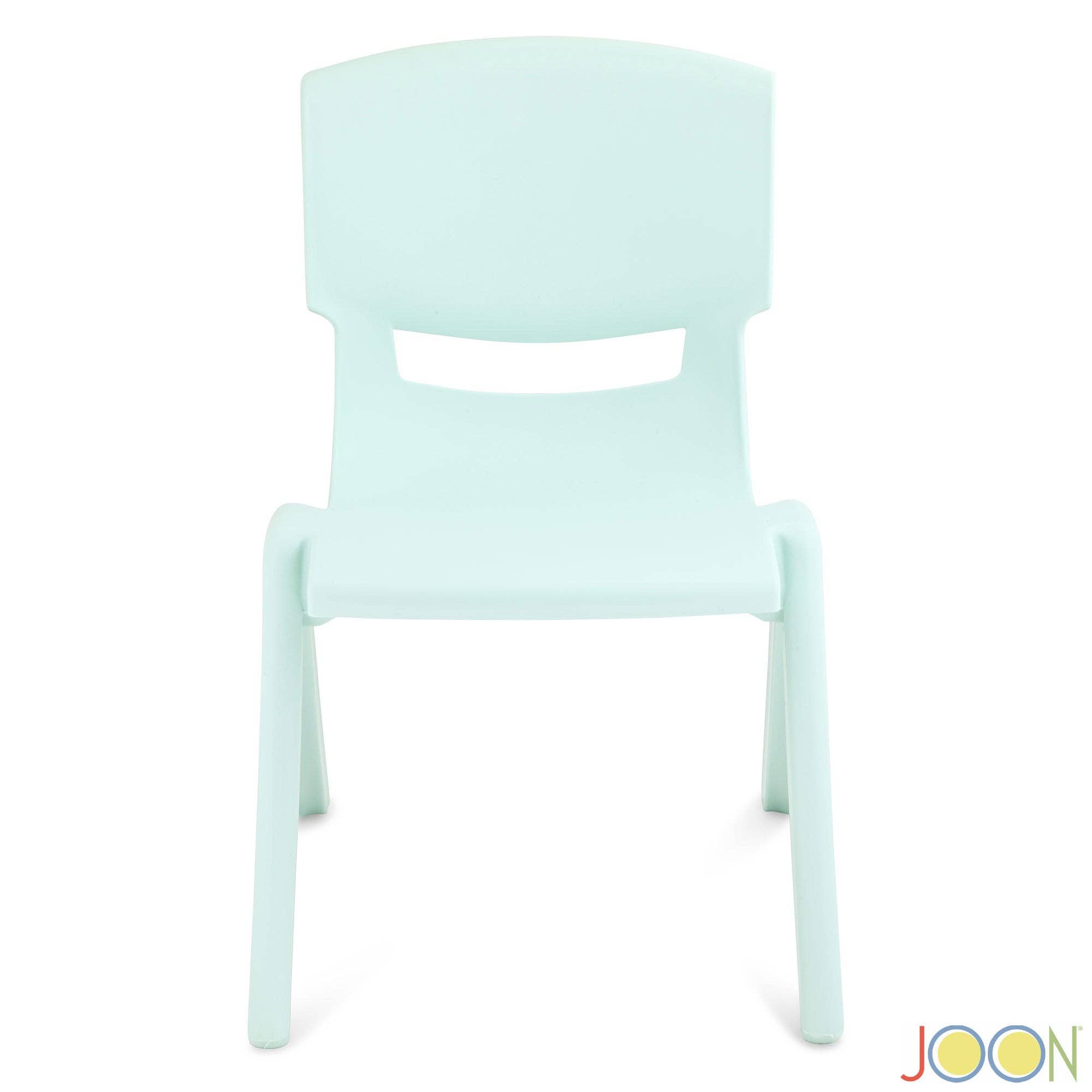 ShopBobbys - Wholesale Chair - Kids - JOON Stackable Plastic Kids Learning Chairs, Mint Green, 20.5x12.75X11 Inches, 2-Pack (Pack of 2)4