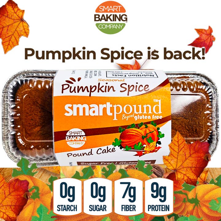 Smart Baking Company - Wholesale Cake - SmartPound- Pumpkin Spice Pound Cake - Case