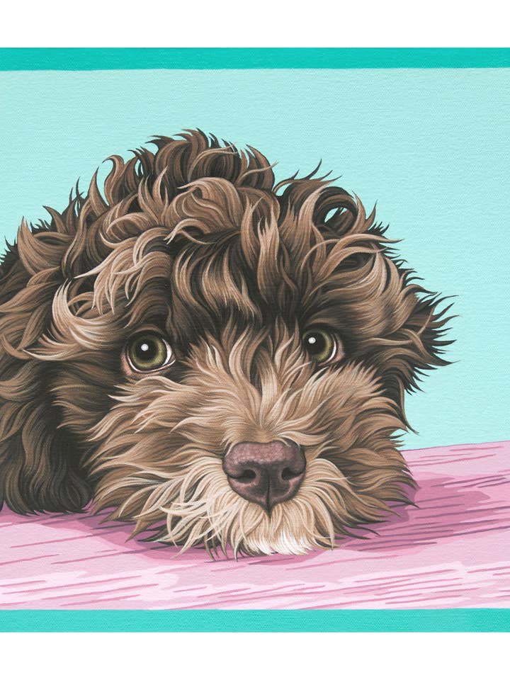 Labradoodle Puppy Dog Art Print for wholesale by Pop Zoo