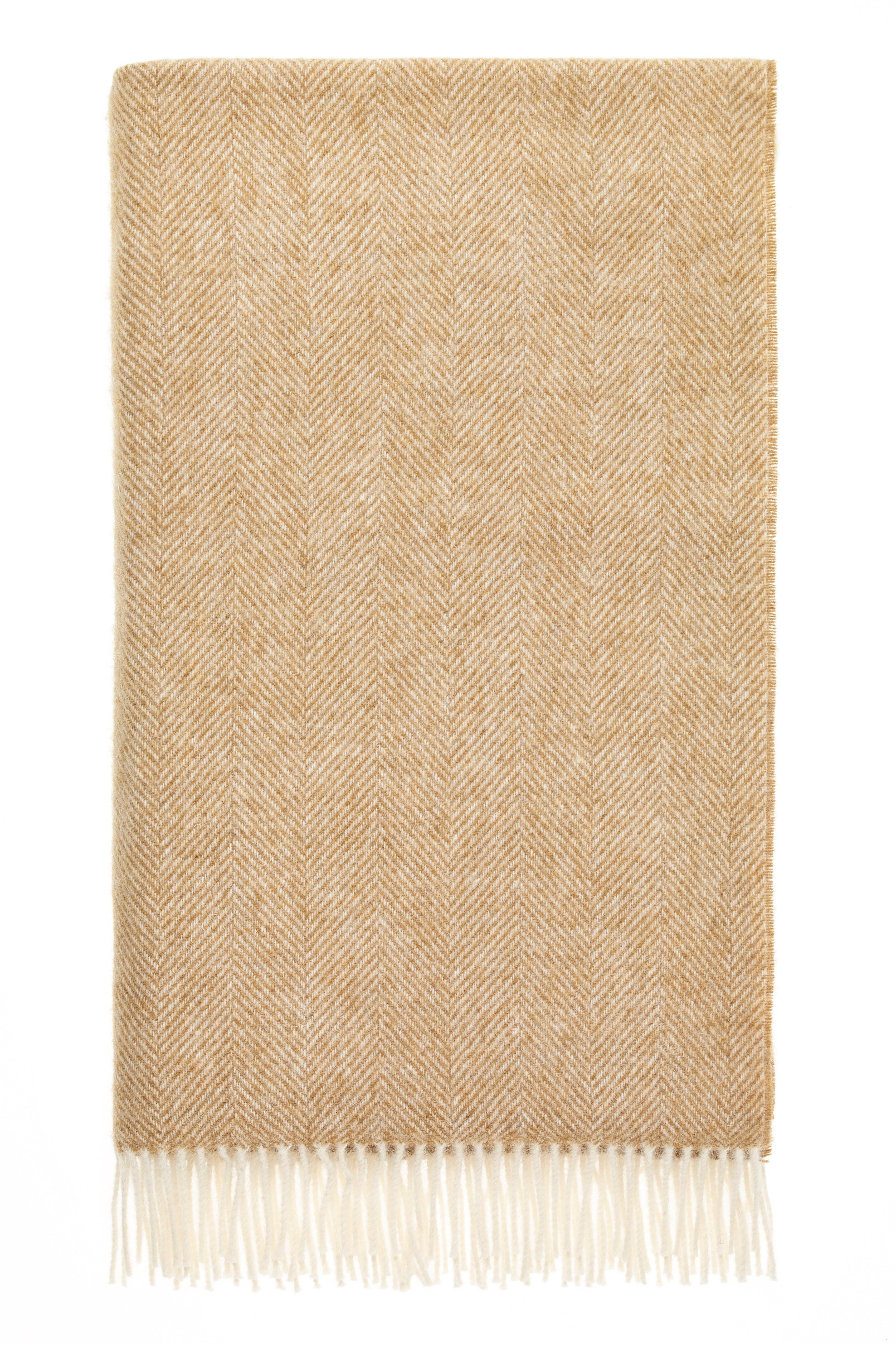 Bronte Moon - Wholesale Throw Blanket - Herringbone Picnic/Throw Blankets - Pure British Wool1