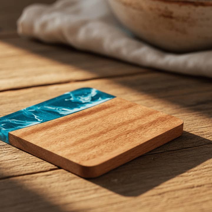 Resin & Wood Coasters for wholesale by The Fifth Design