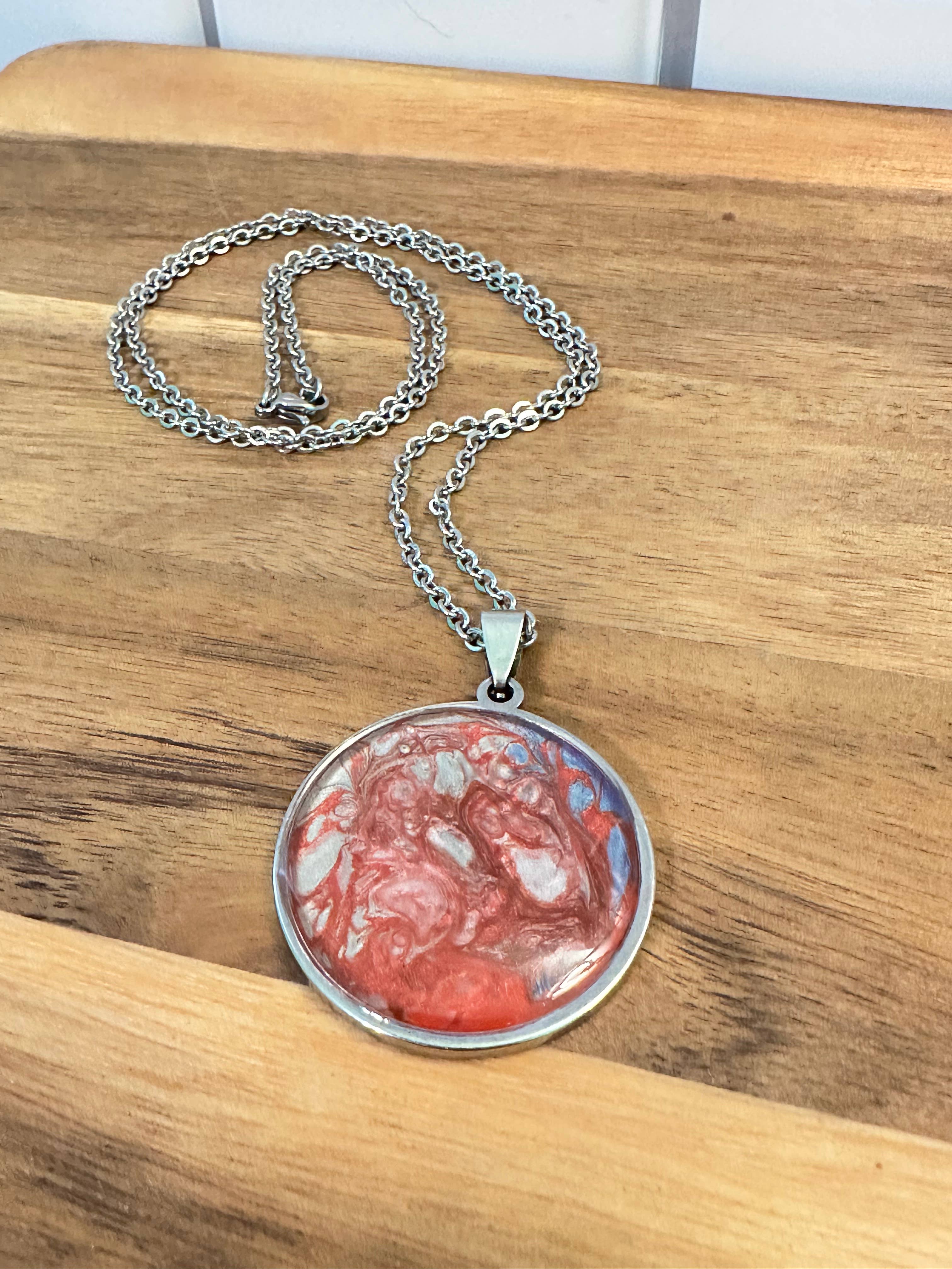 Three Dandelion Wishes - Wholesale Pendant/Charm Necklace - Hand Painted Pendant Necklace4