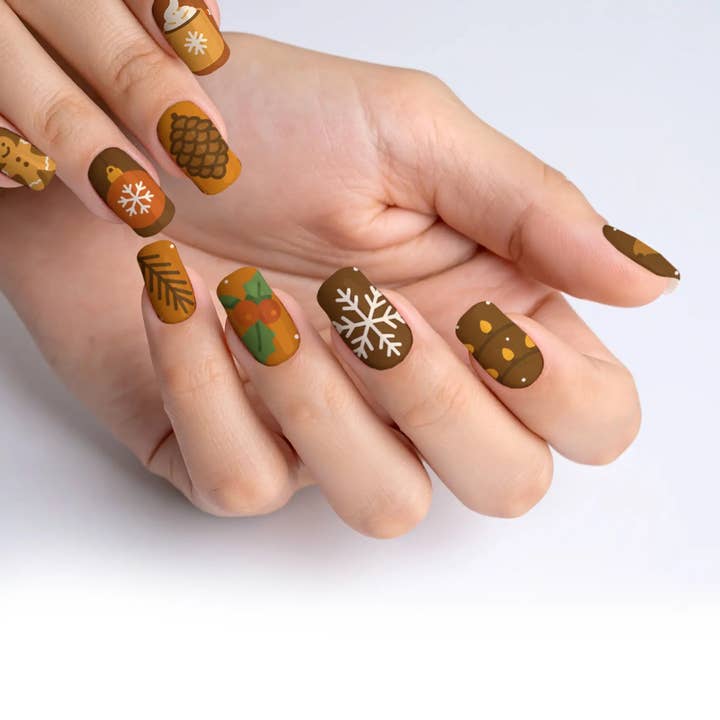 FYNE BODY - Wholesale Press-on/fake nails - Hot Cocoa Christmas Press-On Nails72