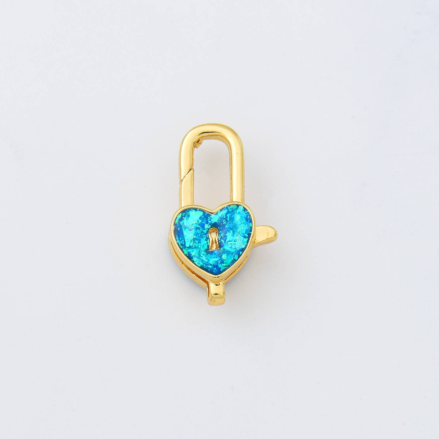 Beads Creation - Wholesale Clasp - Opal Mouse Head Lobster Claw Clasp in Gold Filled, CL5890