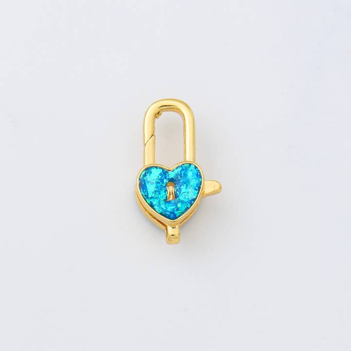 Beads Creation - Wholesale Clasp - Opal Mouse Head Lobster Claw Clasp in Gold Filled, CL589