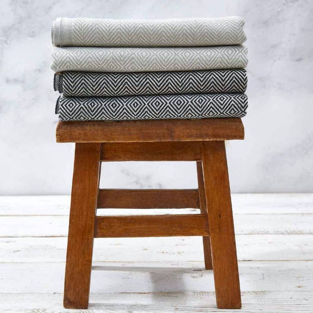 Buld&Co. - Wholesale Beach Towel - Turkish Towel Herringbone, Turkish Beach Towel, XL Zigzag5