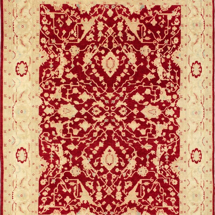 Noori Rug - Wholesale Area Rug - Sun-Faded Nuro Red/Beige Rug, 8'10" x 10'4"3